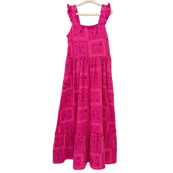 Cat & Jack Other - (NWOT) Cat & Jack Kids Hot Pink Bandana Print Maxi Dress